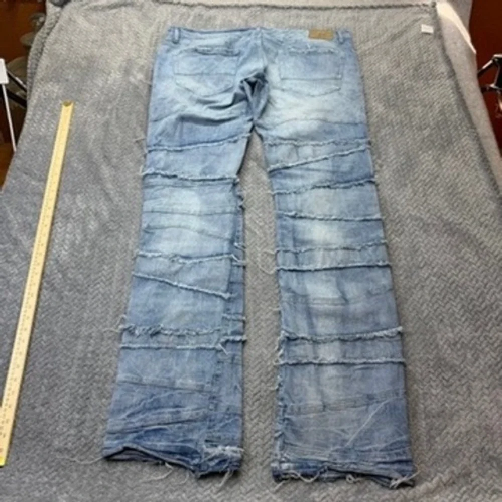 Jordan Craig Jeans Mens 42 Blue‎ Distressed Frayed Martin Stacked JTP1150